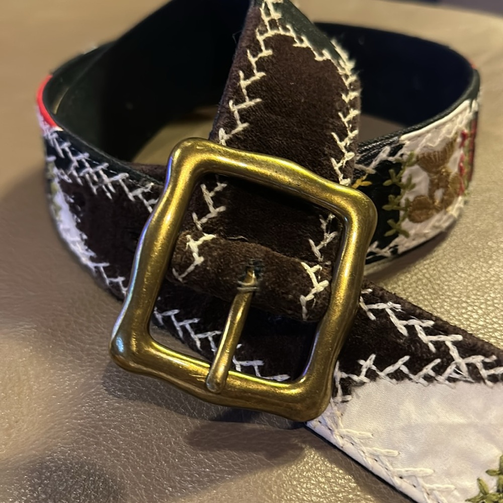 Lucky Brand Multicolor Patchwork Belt - Picture 3 of 7